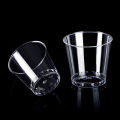 50Pcs/Pack Mini Clear Plastic Disposable Party  Glasses Jelly Cups Tumblers. 