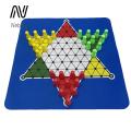 Nebula Supreme Interactive Chinese Checker Traditional Chinese Checkers Game Set Fun Family Night Board Game with Rubber Chessboard 30 Pieces Interactive Strategy Game for Kids Adults 4 Players Multiplayer Checkers. 