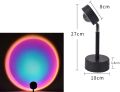 Sunset Projection Led Light, Rainbow Floor Stand Modern Lamp Night Light for Living Room Bedroom Romantic Projector Gift for Wedding Birthd. 