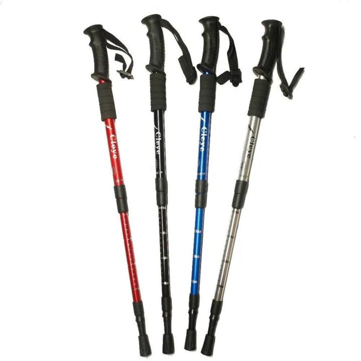 Regatta Anti-shock Wandelstok – Lichtgewicht Aluminium, Telescopisch, Met Wolfraampunt, Zilver