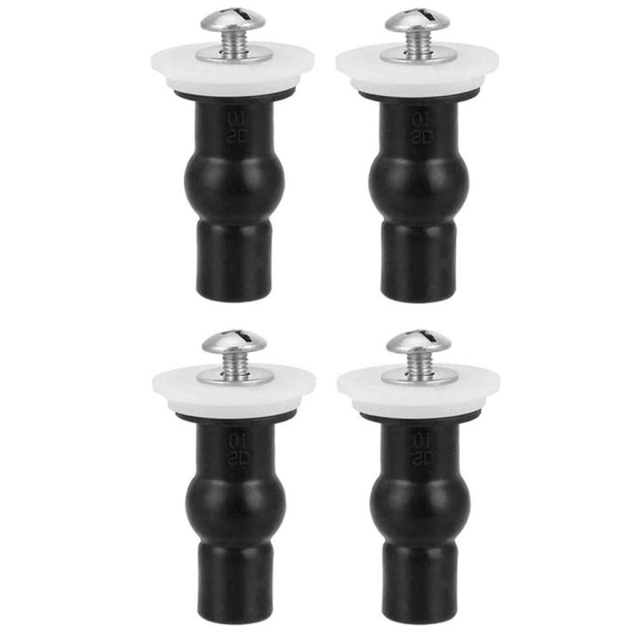 4 Pack Toilet Seat Screws Toilet Seat Hinges Bolt Expanding Rubber Top Nuts Screw Fixings Fix WC Blind Hole Fittings