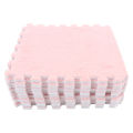 10Pcs Plush Foam Floor Mat Soft Thick Split Joint Interlocking Plush Foam Rug for Children Room Floor. 