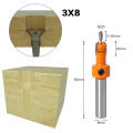 Countersink Drill Bit 8mm Round Shank for Wood Working, with Hex Key Wrench, Tapered Drill Bit for Drilling Holes Wood Processing, Plastic, Available in 3 sizes.. 