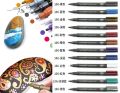 hot selling best deal 12 markers fabric and metallic rock wood wall painting art DIY. 