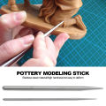 Pottery Stainless Steel Modeling Stick Acupressure Texture Creasing Indentation Sharp Pottery Clay Tool Carving Clay Sculpting Modeling Tool. 