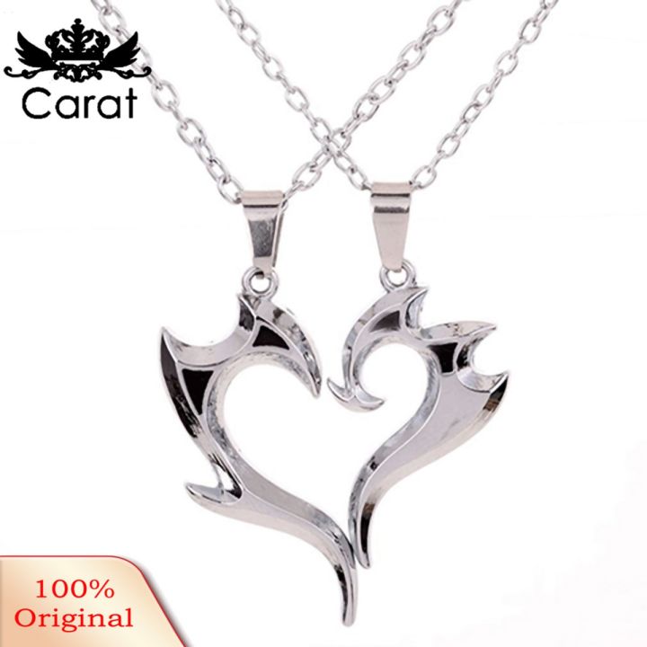 Fashion Necklace Heart Shape Pendant Couple Matching Necklace
