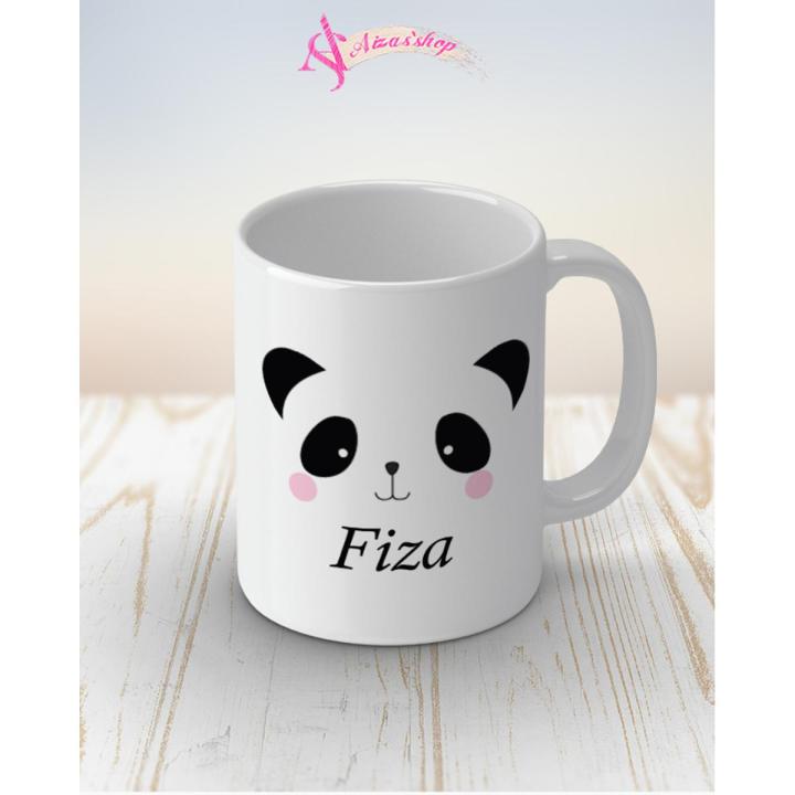 Fiza name panda mug