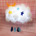 DIY Handmade Cotton Cloud Shape LED Night Light Lamp Home Bedroom Hanging Decor. 