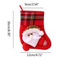 Christmas Stockings Socks With Santa Claus Snowman Elk Bear Printing Xmas Candy Gift Bag Fireplace Xmas Tree Decor New Year 2024. 