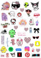 Cute Cartoon Stickers Trendy Stickers Hello Kitty Stickers 43  Pieces of Pink Aesthetic  Stickers   For  Decoration Journals Scrapbooks Laptop Mobile  Dairies And Gifts  Best Quality Different  Sizes Adhesive Girls And Boys Vibes. 