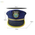 Children Police Hat Photo Prop Headdress Role Play Hat for Performance Dress up Holiday. 
