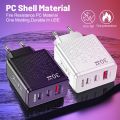 30W USB+2PD Type-c Mobile Phone Charger 5V 2.4A Fast Charging Adapter Multi Port US/EU/UK Plug Travel Charger For i-Phone Micro Tablet. 