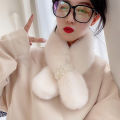 Fashion Imitation Rabbit Fur  Winter Neck Warmers Plush Scarfs Shawl Warm Scarfs. 