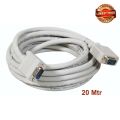 VGA Cable Male To Male OD 8MM 20 M - VGA Cable. 