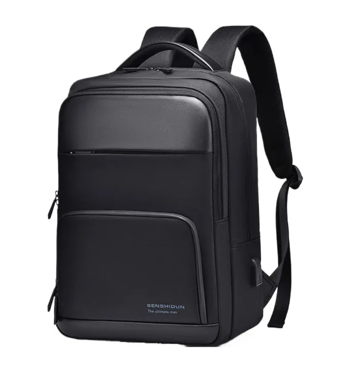 BAG%20CITY%20%7C%20Orion%20Pro%20Waterproof%20Nylon%20Laptop%20Backpack%20for%2015.6"%20Laptops%20-%20Elegant%20Black%20Travel%20Bag%20-%20Image%202