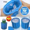 Ice Cube Box and Ice Cube Maker Bucket | Portable Silicone Ice Ball Maker | Space-Saving Ice Tray with Lid | Durable and Easy to Use for Home, Parties, and Travel. 