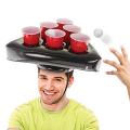 Inflatable Tricorne Coaster 6 Hole Inflatable Hat Floating Cup Holder Swimming Pool Party Supplies Ping Pong. 