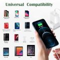 Aspor A801 High Performance Charging Head 20W Compatible with Multiple Systems Adapter 5V 3A Pd Ports Pd Fast Charger With Cable. 
