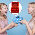 Quasar Just in Case Gag Item Prank Box Funny Gag Gift for Home Office Decor Just in Case Pun Box for Him or Her Small Table Decoration Perfect Gift Idea Eye-catching Gag Gift. 