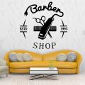 Hot BARBER Wall Sticker Hair Nail Beauty Salon Wall Art Wall Paper For Barber Store Home Decoration Nordic Style Home Decoration. 