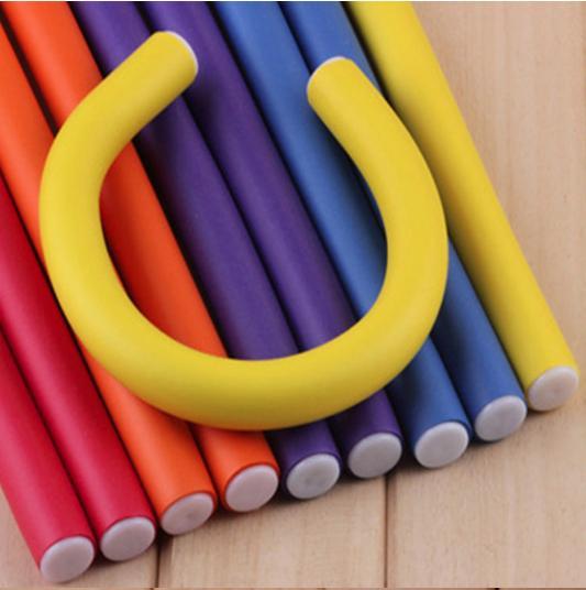 10 pcs/Lot Soft Hair Curler Roller Curl Hair Bendy Rollers DIY Magic Hair Curlers Tool Styling Rollers Sponge Hair Curling