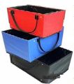 CUSTOMIZE Foldable Storage Cubes Organizer Basket Bin Storage Boxes Storage Container with Handles for Travel Moving Toy Storage Box Rubber-coated waterproof material for durability Wooden flap for smooth, easy opening and closing Spacious design with lar. 