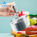 GOIKEA Slider Patty Maker Stainless Steel Burger Press Easy to Use Patty Maker with Adjustable Thickness Multi-purpose Round Burger Mold for Perfect Patties Food Grade Quality Burger Patty Maker. 
