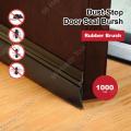 Door Dust Stopper Door Bottom Seal Brush Heavy Gauge Aluminum Frame with Nylon Brush Air, insect Proof etc. (48 inches). 