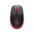 LOGITECH M190 FULL-SIZE WIRELESS MOUSE RED. 
