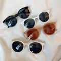 Zhang Dayi same style female white retro small frame sunglasses net red Aqin round Korean version trendy men's round face sunglasses. 