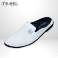 Travel Collection - Casual White Shoes - Best Quality Half Loafers Shoes for Men - White Color. 