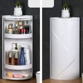 Rotatable Corner Cabinet For Holding Bathroom, Cosmetics & Makeup Products / Bathroom Cabinet  Water Proof / Bathroom Cabinet For Holding Accessories - Zain Appliances. 