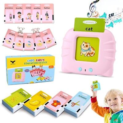 Card Word Reader Toy Talking Flash Card Reader Toy – Early Learning Tool for ABC & 123 ...
