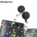 Funny Game Pacman Cartoon Cute Credit Card ID Holder Bag Student Women Travel Bank Bus Business Card Cover Badge Accessory Gifts. 