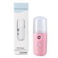 FANCY Face Moisturizing Sprayer USB Rechargeable Portable Air Humidifier Handheld Water Atomizer, Pink. 