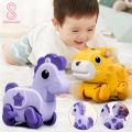 Animal Shape Toy Wind-up Animal Car Toy Fun Exciting Racing Cars for Toddlers Perfect Birthday Gift for Boys Girls Press Ejection House Pig Horse Bear Elephant Tiger Spring Clockwork Wind-up Animal. 