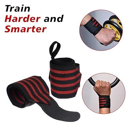 Schiek Heavy Duty Rubber Reinforced Blue Line Wrist Wraps