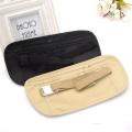 New Travel Waist Pouch for Passport Money Belt Bag Hidden Security Wallet Black Khaki. 