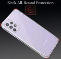 Ultra Clear Slim For Samsung A33 Shockproof Anti-Slip Grip with Best Camera Protection & Anti-Dust Plugs Back Cover Case. 