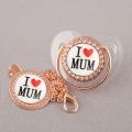 24 Patterns of Transparent Baby Pacifiers High-grade Flash Personalized Diamond Pacifier with Chain. 