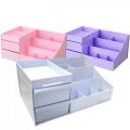 Cosmetic Storage Box Drawer Desktop Plastic Makeup Dressing Table Organizer. 