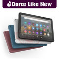 Amazon Fire HD 8' Inch Tablet | 100% INSPECTED | 10th Generation | 2GB RAM | 32GB ROM(STORAGE) | 4750mAh Battery | Playstore Installed | Dual Camera | BEST FOR ADULT AND KIDS BOTH | Just Like New Condition | With Box, Charger, Cable & FREE SURPRISE GIFT. 