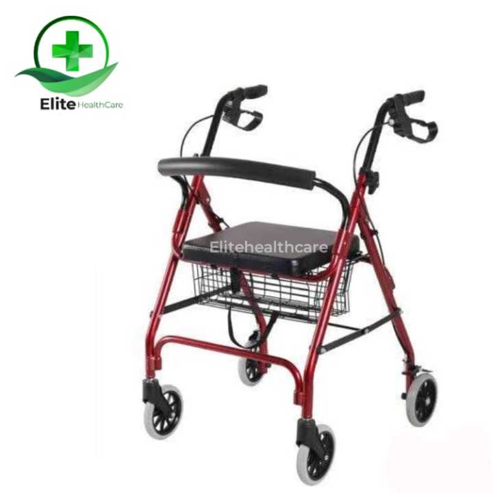 Imported Rollator Walker Scooty - Premium Mobility Aid for Patients and Adults, Lightweight and Durable with Adjustable Features
