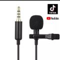 professional Mic lavalier audio Collar  Microphones For Mobile, Cameras Computers online classes and much more with 3.5mm pin black color. 