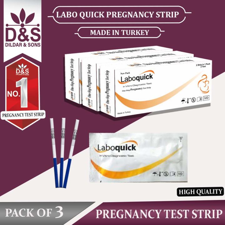 Laboquick Pregnancy Test Strips – Pack of 3 | Fast, Accurate & Easy-to-Use Home Testing