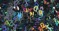 2 grm Holo Sequins Glitter Nail Art / Epoxy Fillings DIY Resin Mixed Size Letter Design Shape Flakes Tips Manicure black 3d Nail Accessories. 