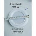 12w 4" Led ceiling downlight (pack 20) white aluminum body heat absorb smd. 