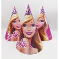 BARBIE THEME BIRTHDAY PARTY CAPS PACK OF 10 PARTY WEAR CAPS. 