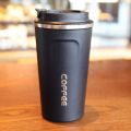 304 Stainless Steel Portable Reusable Coffee Mug on-The-Go Travel Vacuum Insulated Cup Cold/Warm Tumbler Office Home Supplies. 