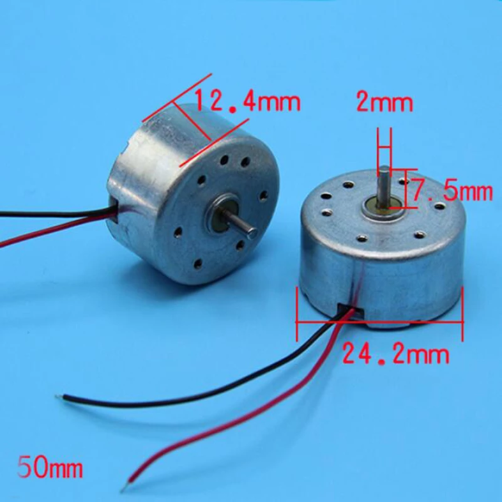 5/10PCS%20R300C%203V%20to%208V%203500RPM%20Mini%20DC%20Motor%20For%20Small%20Fan%20With%20Wire%20Line%20-%20Image%202